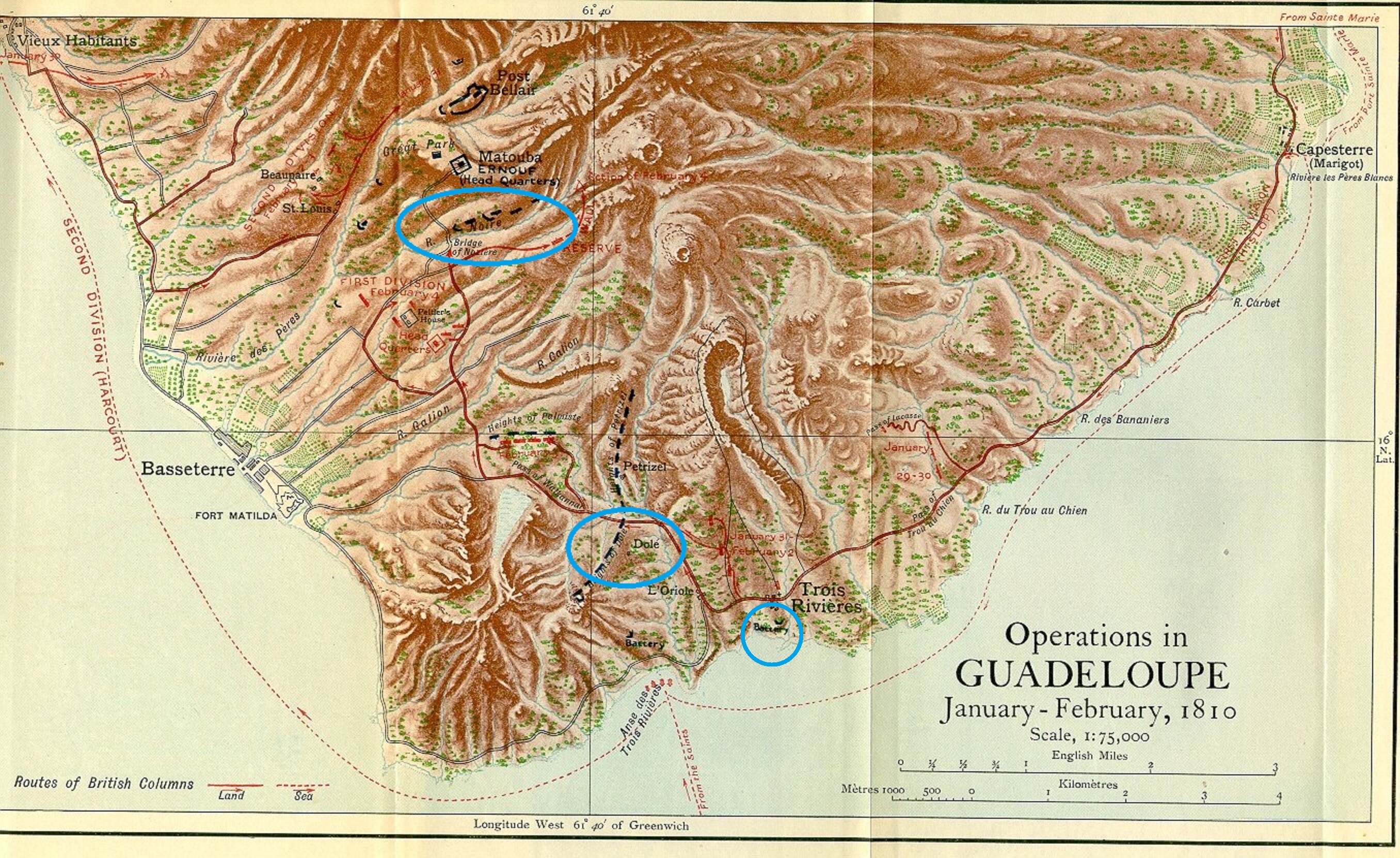 Positions du Gnral Ernouf