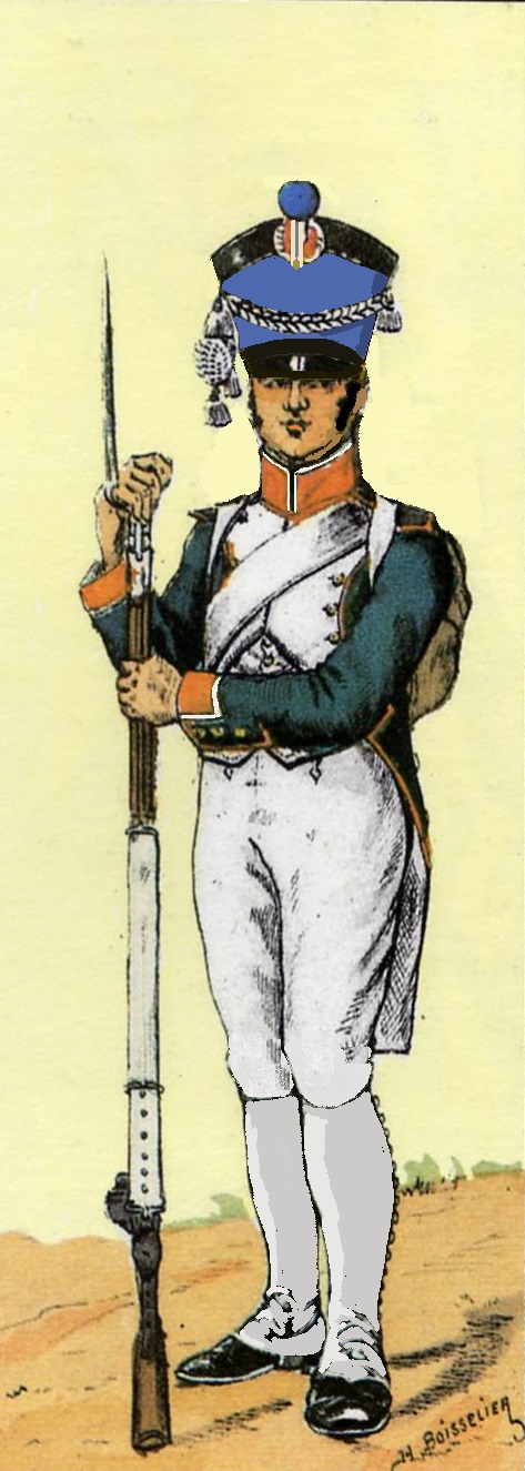 Fusilier de la Garde Nationale, le de France Port Nord-Ouest, vers 1805