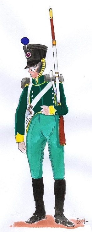 Fusilier de la Lgion Lyonnaise, 1814