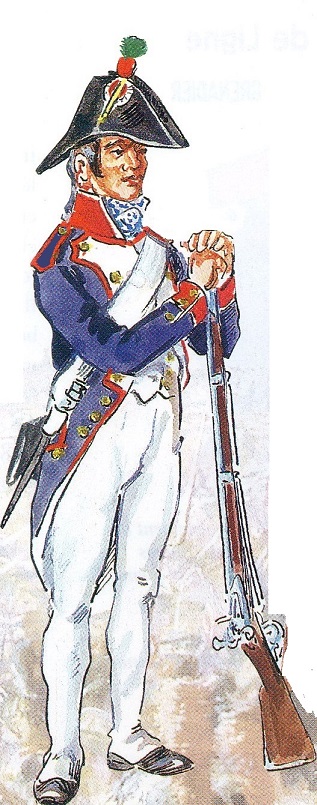 Fusilier de la 46e Demi-brigade en tenue coloniale