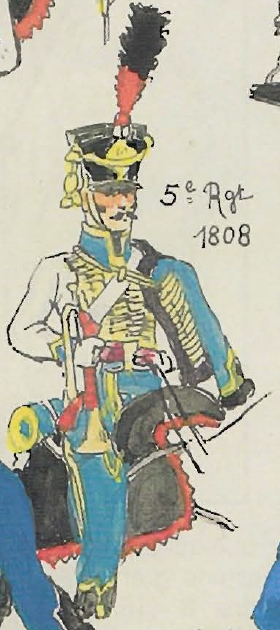 Trompette 5e Hussards 1808