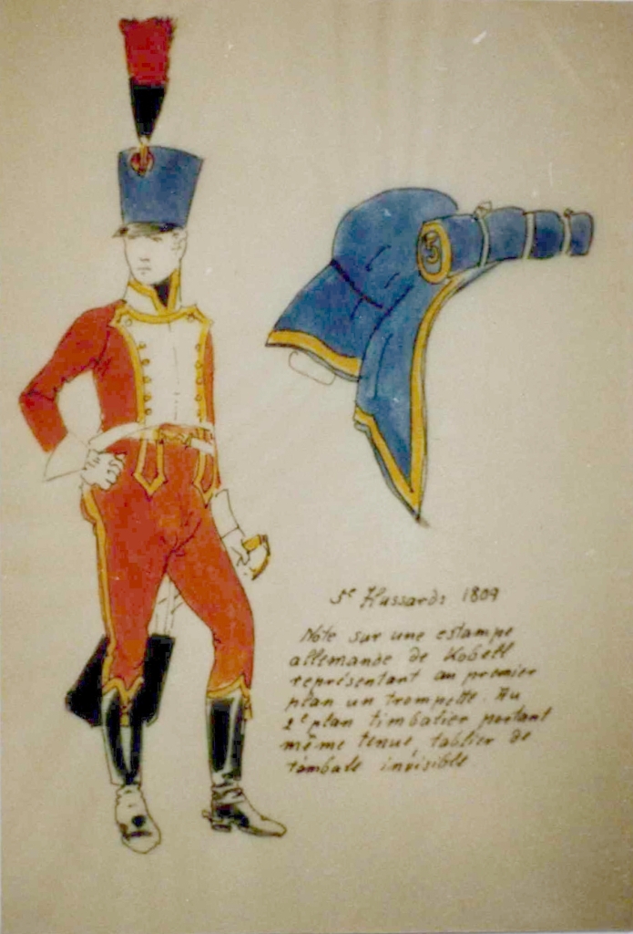 Trompette 5e Hussards, vers 1808