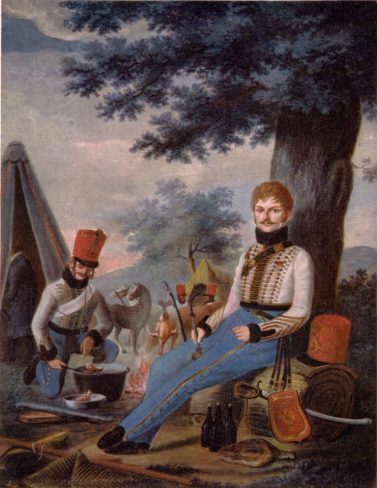 Chef d'escadron du Pouget 5e Hussards 1813