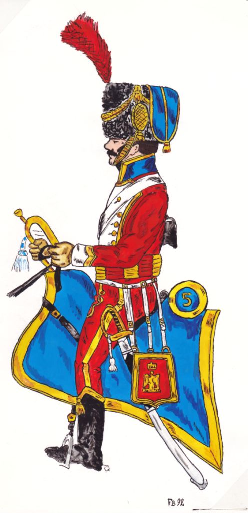 Trompette 5e Hussards, vers 1805