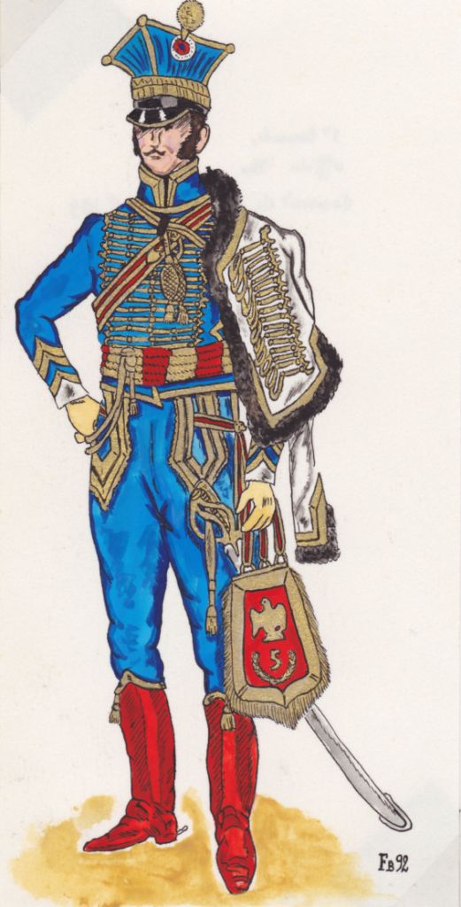 Officier 5e Hussards, 1810