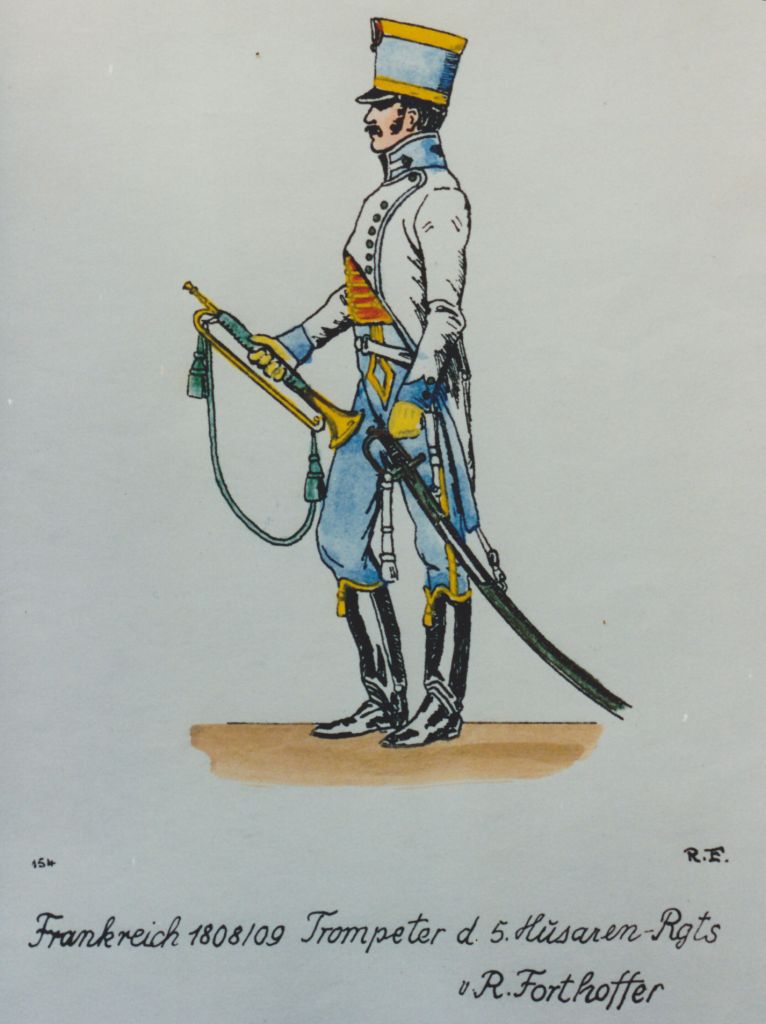 Trompette 5e Hussards, 1808