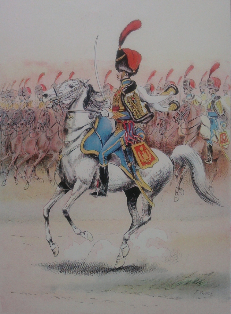 Officier Cie d'lite 5e Hussards, 1806