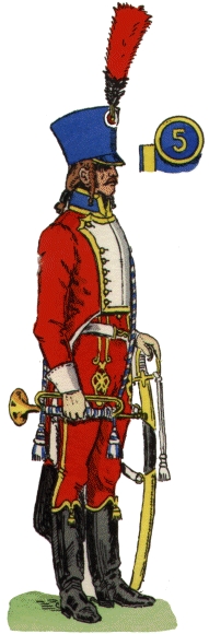 Trompette, 5e Hussards, 1807