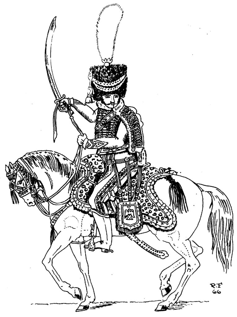 Officier, 5e Hussards, 1810