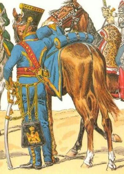 Officier, tenue de campagne, 5e Hussards, 1810-1812