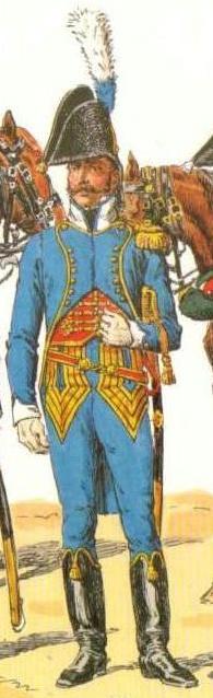 Officier, tenue de ville 5e Hussards