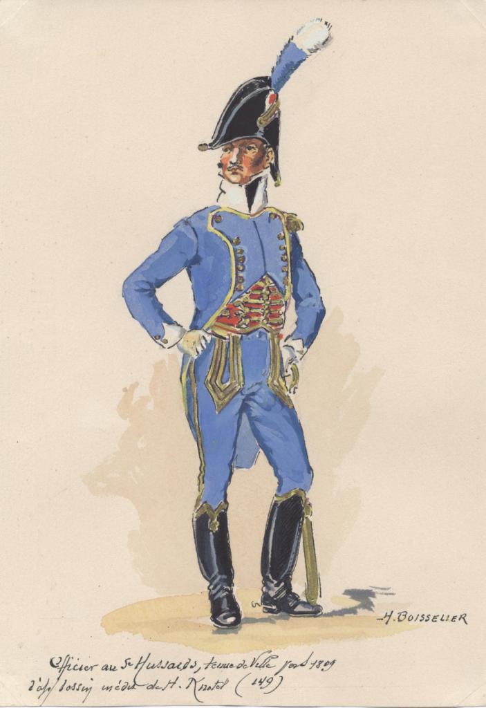 Officier 5e Hussards, 1809