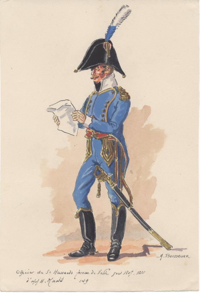 Officier 5e Hussards, 1807-1811