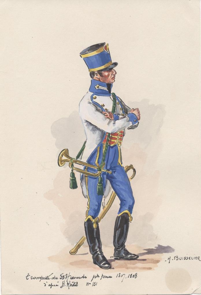 Trompette 5e Hussards, 1807-1808