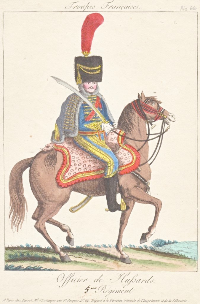 Officier, 5e Hussards, 1807-1810