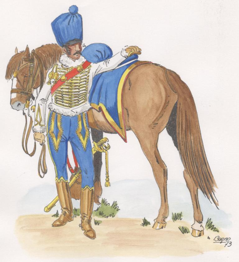 Officier 5e Hussards, 1808