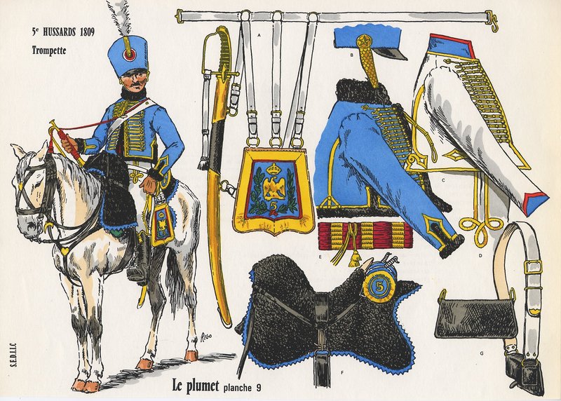 Trompette 5e Hussards, 1807-1809