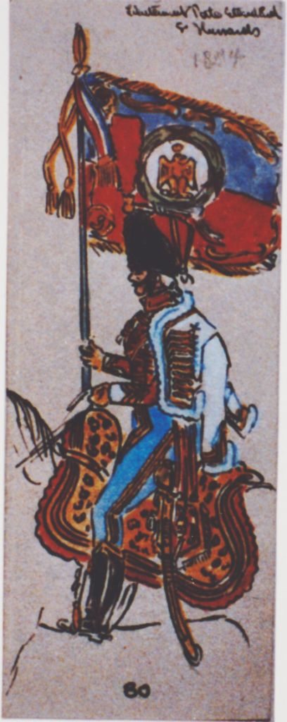 Porte tendard 5e Hussards 1804