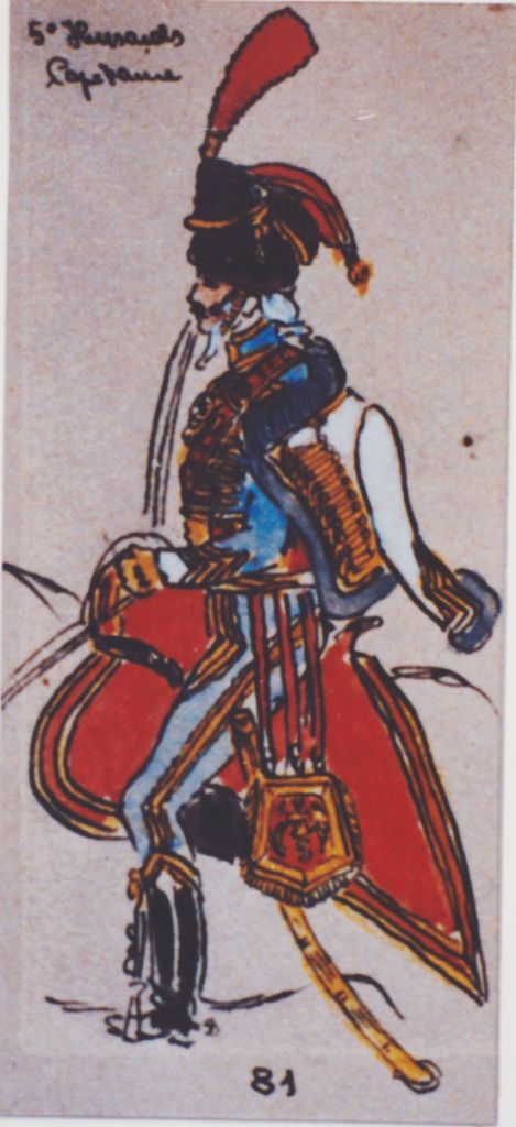 Capitaine 5e Hussards 1804