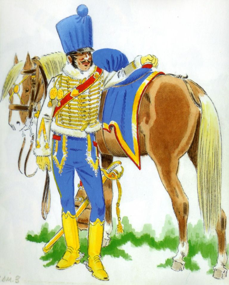 Officier 5e Hussards, 1808