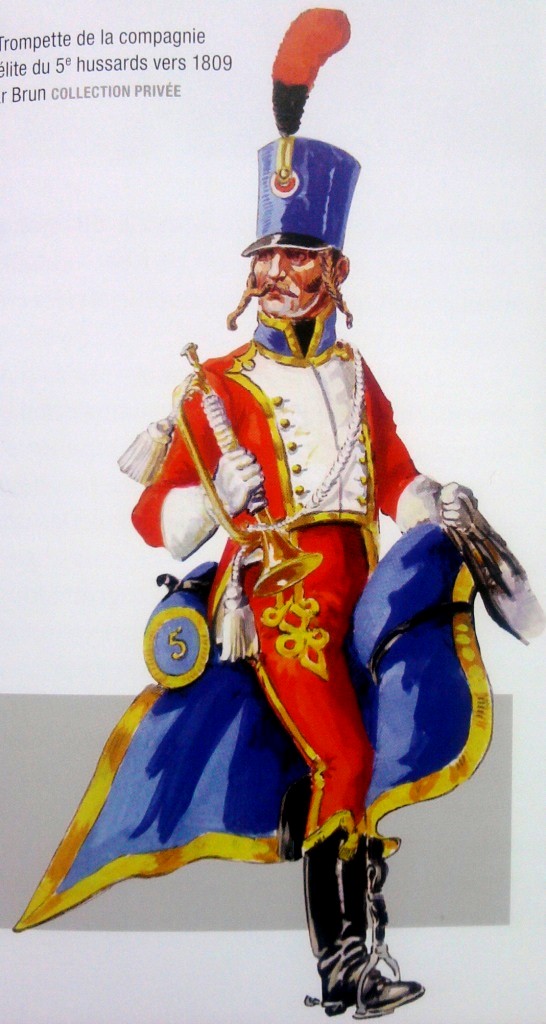 Trompette 5e Hussards, 1809