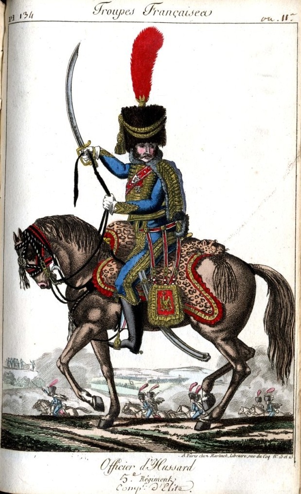 Officier, 5e Hussards, 1810