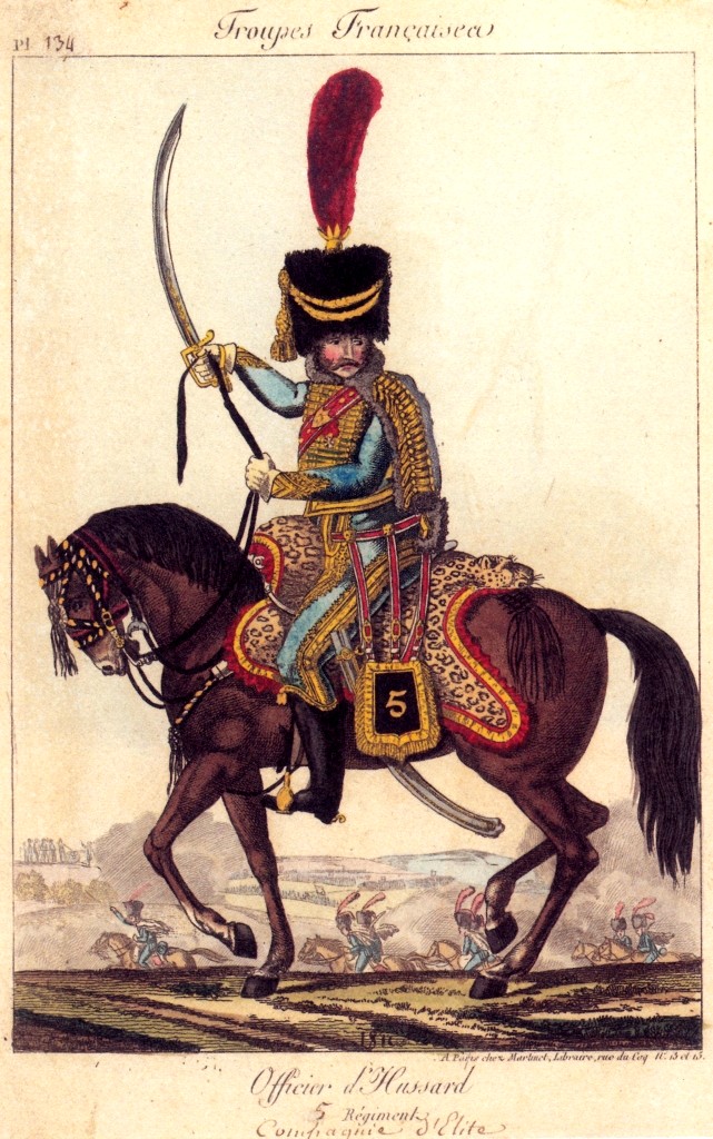 Officier 5e Hussards 1813