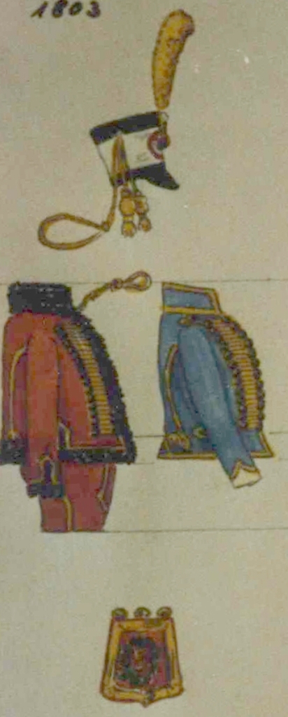 Trompette  5e Hussards, 1803