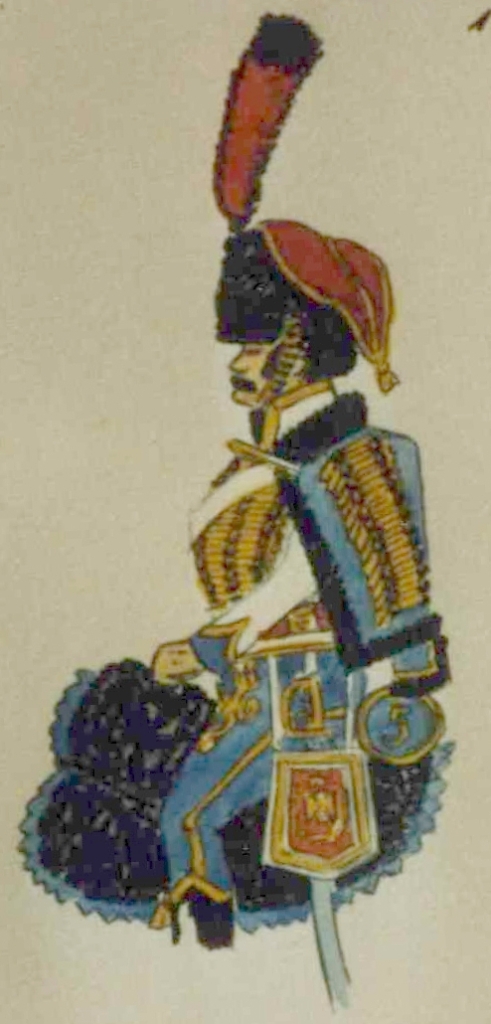 Trompette compagnie d'lite 5e Hussards, 1807