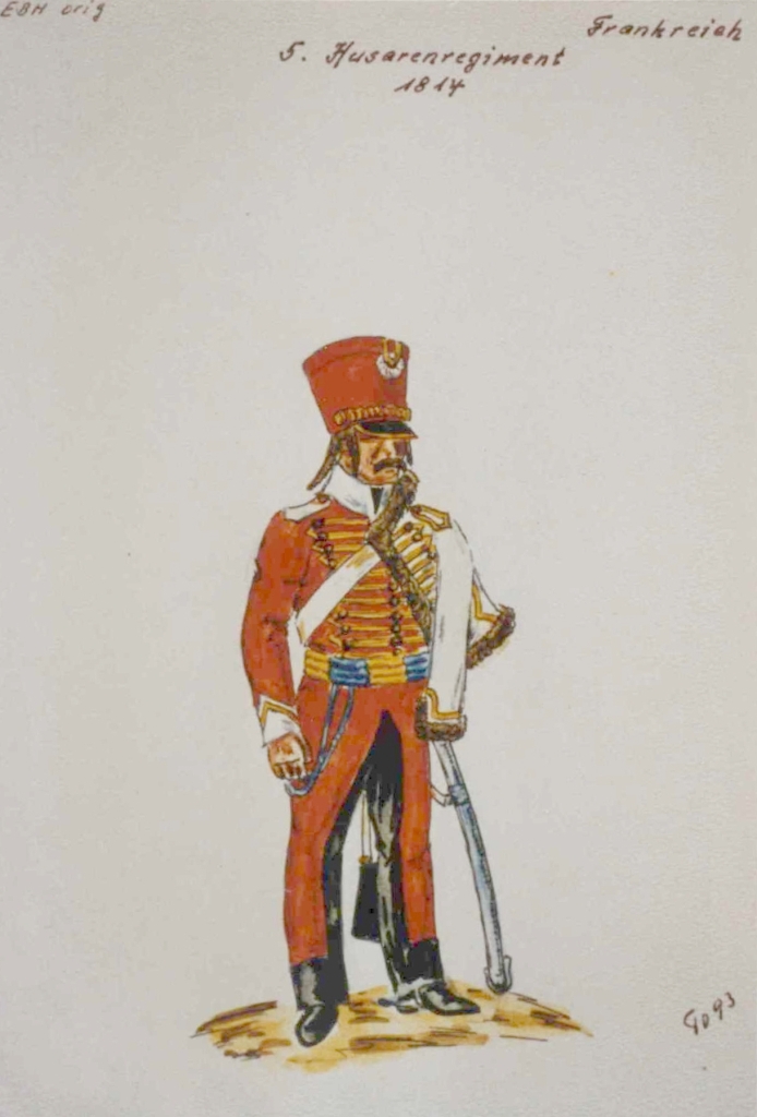 Trompette 5e Hussards, 1814