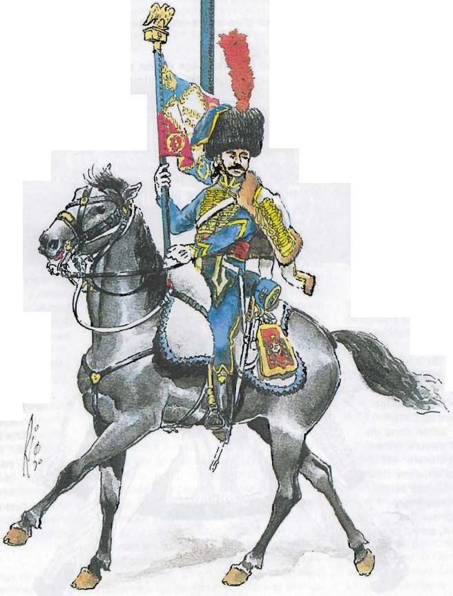 Marchal des logis, compagnie d'lite, 5e Hussards, 1806