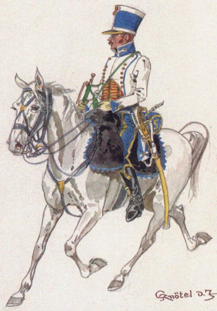 Trompette 5e Hussards, 1809