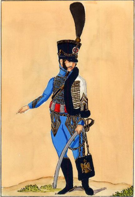 Officier 5e Hussards 1812