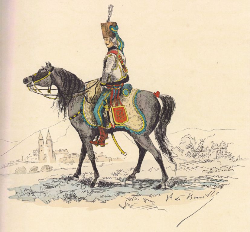 Officier de Lauzun Hussards 1783