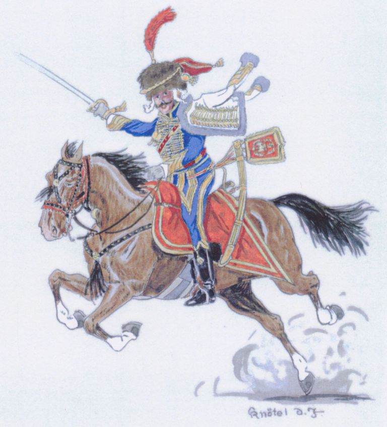 Capitaine, 5e Hussards, Compagnie d'lite, 1804